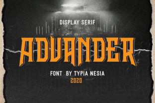 Advander: A Bold Blockletter Display Font for Impactful Design