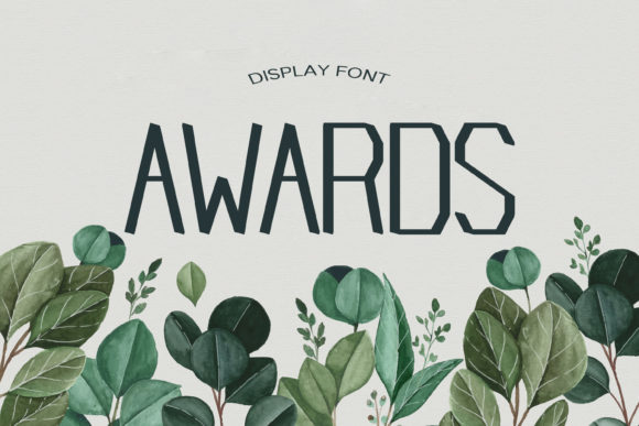 Awards Font: A Sharp and Geometric Display Choice for Modern Design