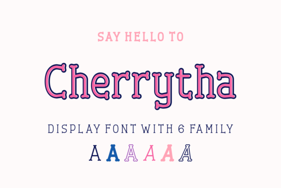 Cherrytha: A Playful Display Font for Creative Designs