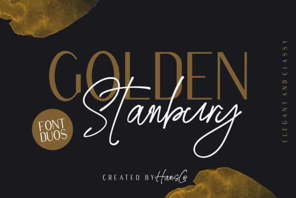 Golden Stanbury: Elevating Design with Romantic and Luxurious Typography