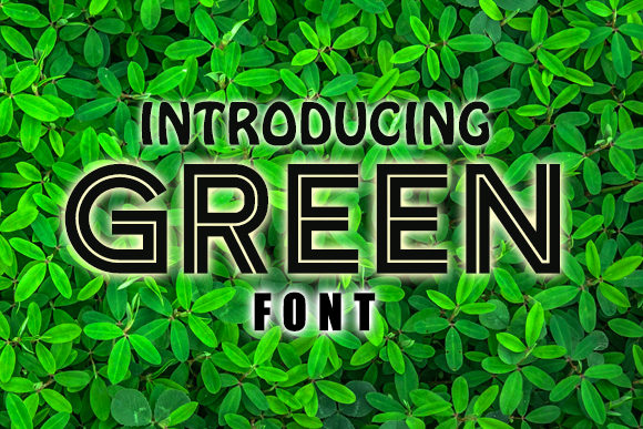 Green: A Retro-Styled Display Font with Versatile Appeal