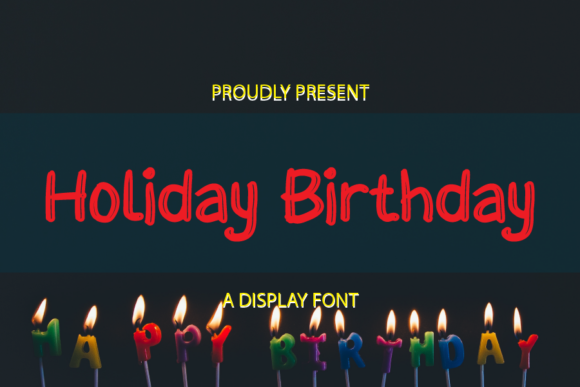 Holiday Birthday Font