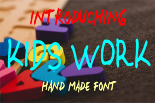 Kids Work: A Charming Display Font for Design Projects
