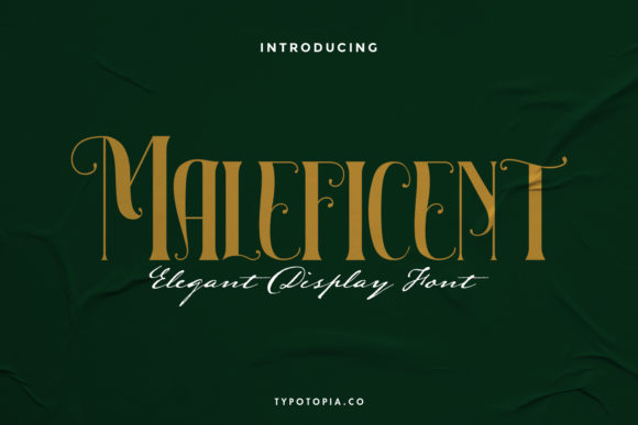 Maleficent Font: A Fairy Tale Elegance for Modern Design
