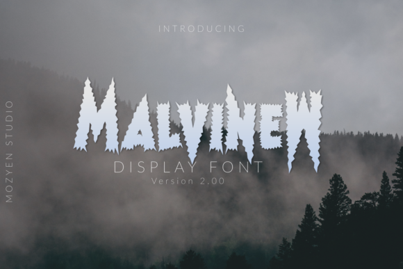 Malvinew 2.00: A Modern Display Font for Personalized Design Projects