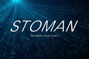 Stoman: A Modern Sans Serif Font Inspired by Traditional Sign Painting