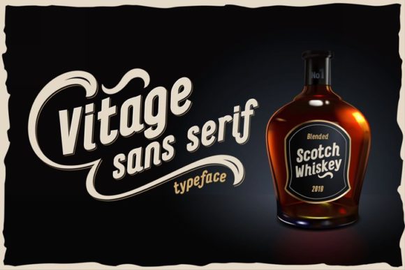 Vitage Font: A Vintage-Inspired Display Font for Design Projects