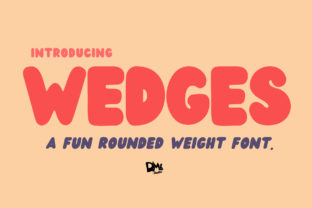 Wedges Font: A Playful Choice for Creative Projects